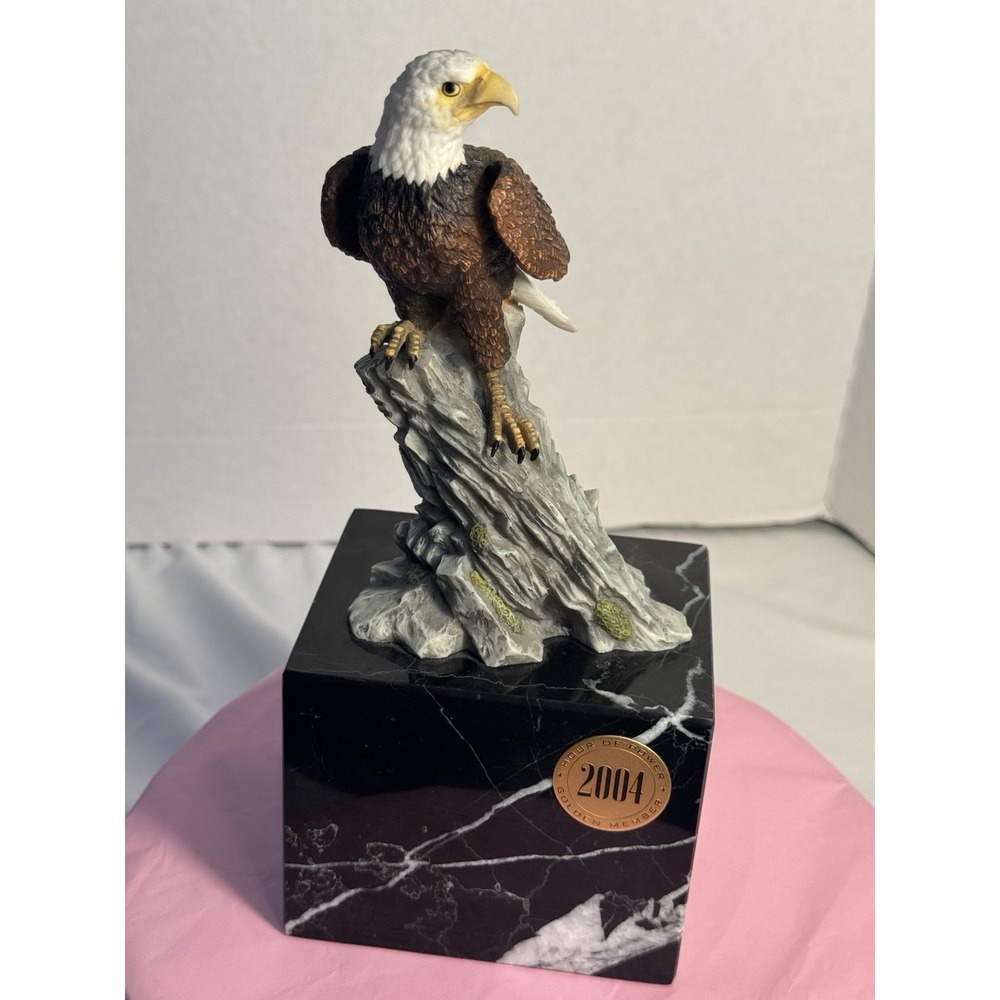 Crystal Cathedral Ministries 2004 Eagles Club Bald Eagle Marble Bases
